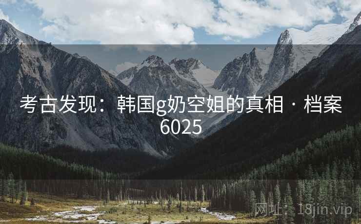 考古发现：韩国g奶空姐的真相 · 档案6025
